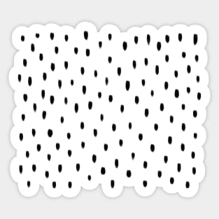 Black dots pattern Sticker